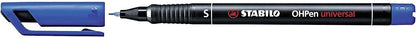 Stabilo OHPen Rotulador Permanente - Punta Superfina - Trazo de 0.4mm - Agarre Antideslizante - Tapo