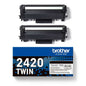 Brother TN2420 Negro Pack de 2 Cartuchos de Toner Originales - TN2420TWIN