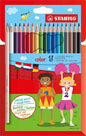 Stabilo Color Pack de 18 Lapices de Colores - Mina de 2.5mm - Ideal para el Colegio - Colores Surtid