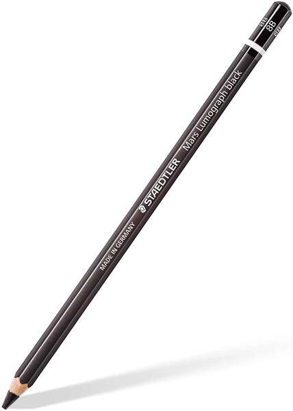 Staedtler Mars Lumograph Black Artist Pencil 100B Lapiz de Grafito - Mina 8B - Resistencia a la Rotu