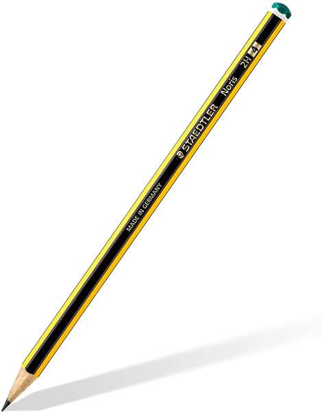 Staedtler Noris 120-4 Lapiz de Grafito Hexagonal - Mina 2H - Resistencia a la Rotura - Madera de Bos