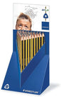 Staedtler Jumbo Noris 119 Expositor con 48 Lapices de Grafito Triangulares - Mina HB - Resistencia a