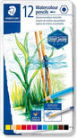 Staedtler 146 10C Pack de 12 Lapices de Colores Acuarelables - Resistentes a la Rotura - Colores Sur