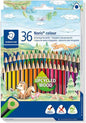 Staedtler Noris Colour 187 Pack de 36 Lapices Triangulares de Colores - Resistencia a la Rotura - Co