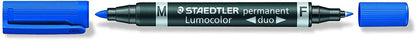 Staedtler Lumocolor 348 Rotulador Permanente de Doble Punta - Secado Rapido - Color Rojo