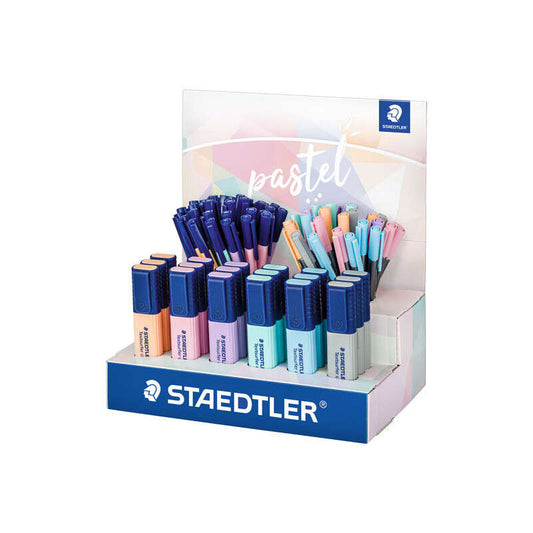 Staedtler Expositor con 78 Rotuladores Pastel - Modelos Textsurfer Classic, Triplus, Triplus Finelin