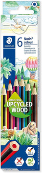 Staedtler Noris Colour 185 Pack de 6 Lapices Hexagonales de Colores - Resistencia a la Rotura - Mate