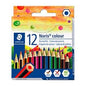 Staedtler Noris Colour 185 Pack de 12 Lapices Hexagonales de Colores - Resistencia a la Rotura - Mat