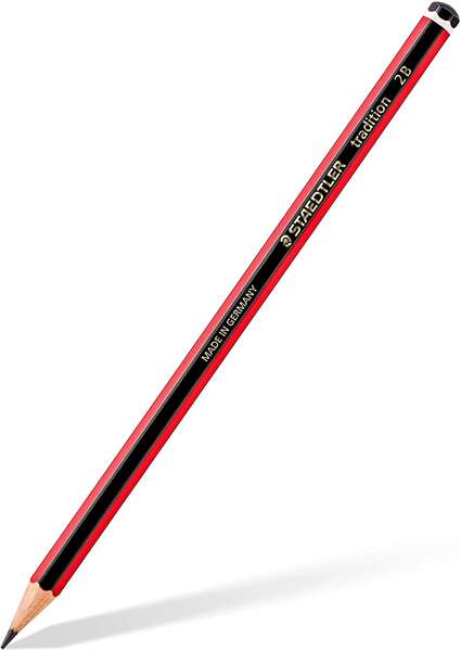 Staedtler Tradition 110 Lapiz de Grafito Hexagonal - Mina 2B - Resistencia a la Rotura - Madera Bosq