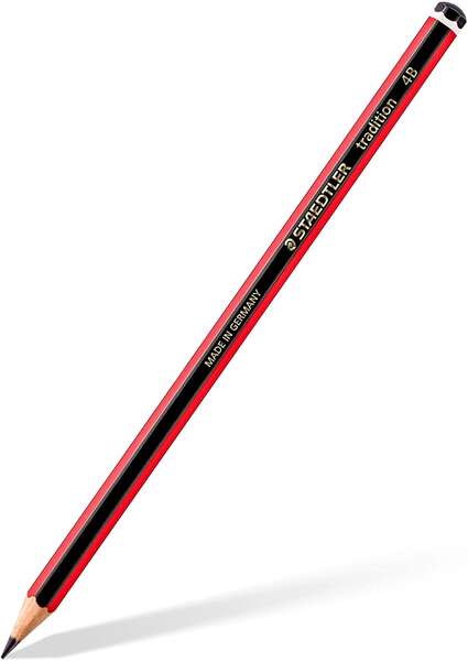 Staedtler Tradition 110 Lapiz de Grafito Hexagonal - Mina 4B - Resistencia a la Rotura - Madera Bosq