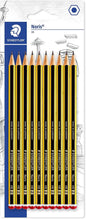 Staedtler Noris 120 Pack de 10 Lapices de Grafito Hexagonales HB - Resistencia a la Rotura - Madera