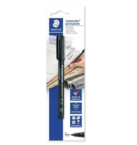 Staedtler Lumocolor Permanent 317 Rotulador Permanente de Punta Fina - Trazo 1mm - Para Casi Todas l
