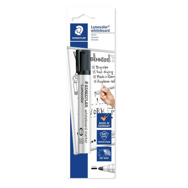 Staedtler Lumocolor 351 Rotulador para Pizarra Blanca - Trazo 2mm - Secado Rapido - Recargable - Col