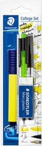 Staedtler Pack Escolar Compuesto por 1 Marcador Amarillo + 1 Goma de Borrar + 1 Boligrafo Negro + 1