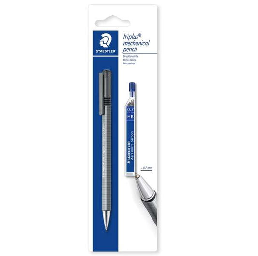 Staedtler Pack de 1 Portaminas Triplus Micro 774 de 0.7mm + 1 Tubo de 12 Minas - Diseño Triangular E
