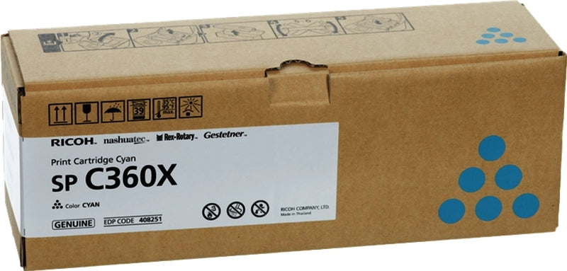 Ricoh Aficio SP-C361 Cyan Cartucho de Toner Original - 408251/SPC360X