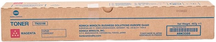 Konica Minolta TN221 Magenta Cartucho de Toner Original - TN221M/A8K3350