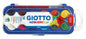 Giotto Estuche de 12 Acuarelas de 30mm + Pincel - Colores Brillantes, Intensos y Vivos - Muy Cubrien
