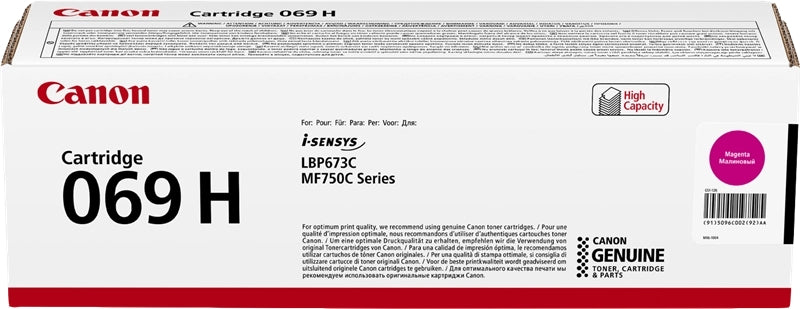 Canon 069H Magenta Cartucho de Toner Original - 5096C002