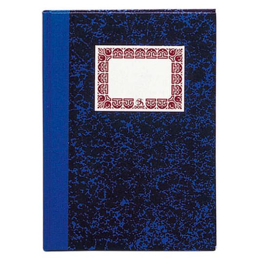 Dohe Cuaderno Cartone Rayado Horizontal - Folio Natural - Lomera de Tela - 100 Hojas Offset de 70gr