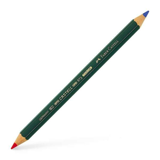 Faber-Castell Castell Color 873 Lapiz Grueso Bicolor Hexagonal - Ecologico - Resistente a la Rotura