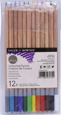 Daler Rowney Simply Pack de 12 Lapices de Colores Redondos - Facil de Afilar - Para Estudiantes y Us