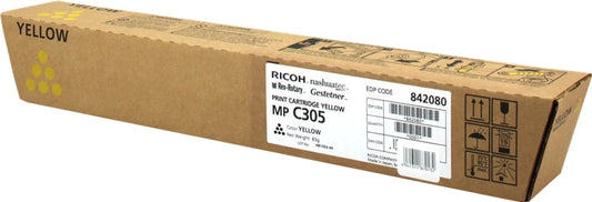 Ricoh Aficio MP-C305/MP-C305SPF Amarillo Cartucho de Toner Original - 842080/841597/MPC305E