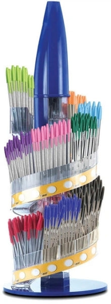 Bic Cristal Family Expositor de 770 Boligrafos de Bola - Punta Redonda de 1.6mm - Trazo 0.42mm - Tin