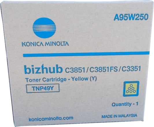 Konica Minolta TNP49 Amarillo Cartucho de Toner Original - TNP49Y/A95W250