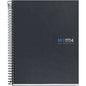 Miquel Rius Notebook4 Cuaderno de Espiral Formato A5 - 160 Hojas Lisas Microperforadas con 2 Taladros - Cubiertas de Carton Extraduro - Color Gris Oscuro