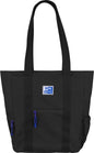 Oxford Tote B-Trendy Bolso de Mano - Bolsillo Frontal y Laterales - Compartimento para Portatil/Tablet - Cierre de Cremallera - Tamaño 34x31x12cm - Color Negro