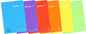 Enri Plus Cuaderno Espiral Formato Folio Cuadriculado 4x4mm - 80 Hojas 90gr con Margen - Cubierta de Plastico - Colores Surtidos - Cantidad: 5