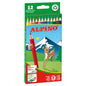 Alpino Pack de 12 Lapices de Colores Hexagonales - Mina de 3mm - Resistente a la Rotura - Bandeja Ex
