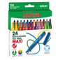 Alpino Pack de 24 Maxi Rotuladores Gruesos - Punta de 6mm - Superlavables, Resistentes y Duraderos -