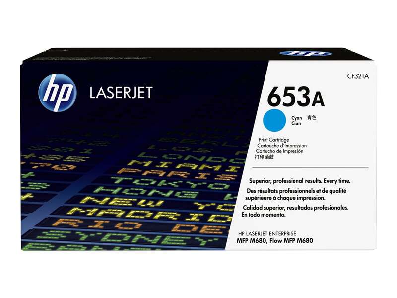 HP CF321A Cyan Cartucho de Toner Original - 653A