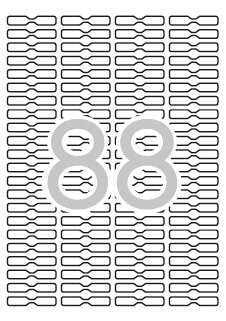 Apli Etiquetas Blancas Removibles Joyeria 45.0 x 8.0mm 25 Hojas