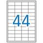Apli Etiquetas Blancas Permanentes 48.5 x 25.4mm 10 Hojas