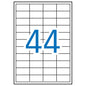 Apli Etiquetas Blancas Permanentes para Laser 48.5 x 25.4mm 250 Hojas