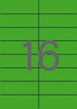 Apli Etiquetas Verdes Permanentes 105.0 x 37.0mm 20 Hojas