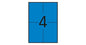 Apli Etiquetas Azules Permanentes 105.0 x 148.0mm 20 Hojas