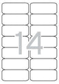 Apli Etiquetas Translucidas Resistentes Intemperie 99.1 x 38.1mm 20 Hojas