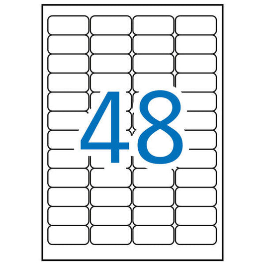 Apli Etiquetas Blancas de Seguridad 45.7 x 21.2mm 10 Hojas