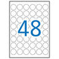 Apli Etiquetas Blancas Resistentes Intemperie Ø 30.0mm 20 Hojas