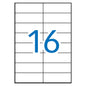 Apli Etiquetas Blancas Extrafuertes 105.0 x 37.0mm 100 Hojas