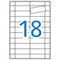Apli Etiquetas Blancas Magneticas 80.0 x 28.0mm 5 Hojas