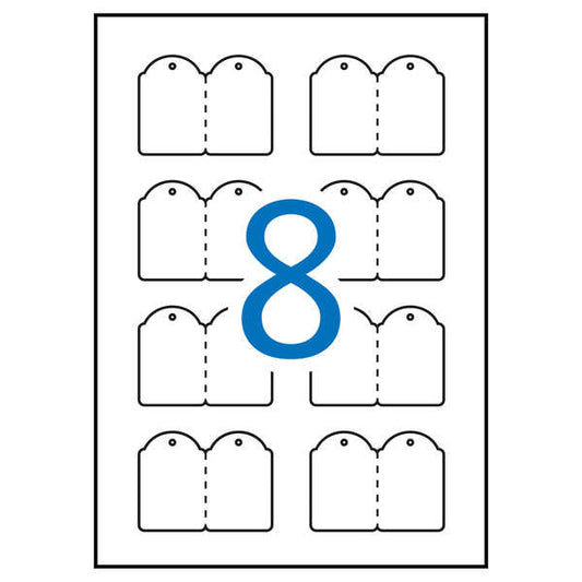 Apli Etiquetas Colgantes Imprimibles 36.0 x 53.0mm 10 Hojas