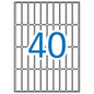 Apli Etiquetas A5 Blancas 13.0 x 50.0mm 15 Hojas