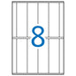 Apli Etiquetas A5 Blancas 31.0 x 100.0mm 15 Hojas
