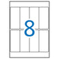Apli Etiquetas A5 Blancas 36.0 x 82.0mm 15 Hojas