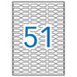 Apli Etiquetas A5 Blancas Joyeria 48.0 x 8.0mm 15 Hojas